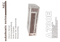 NEC A730E - Owners Manual 